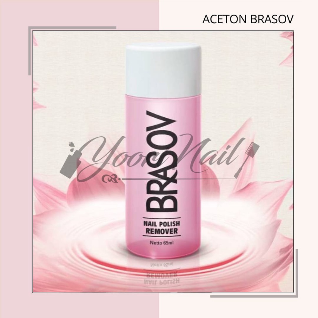 Aseton Brasov pembersih kutek original BPOM halal cat kuku 65ml nail polish remover kutek ada bpom