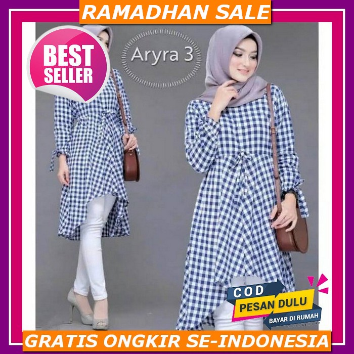 New Tunik Remaja Model Terbaru Kekinian 2022 / Baju Wanita Tunik Murah / Tunik Import Dress Diona Ar