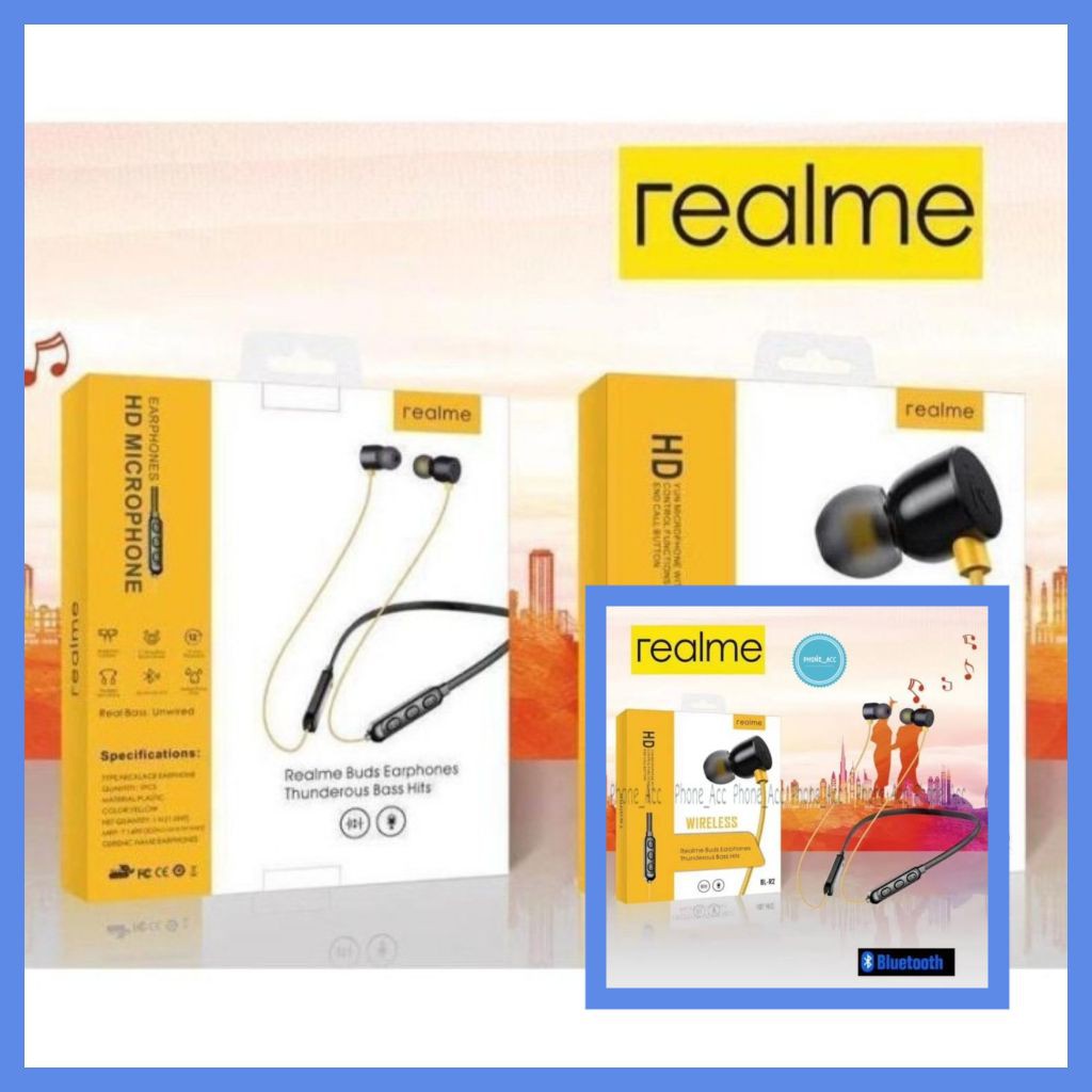 HEADSET BLUETOOTH MERK REALME SPORTY BL-R2