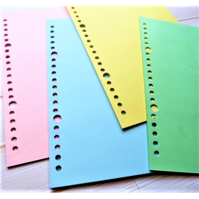 

Langsung Order REFILL KERTAS LOOSE LEAF BINDER A5 POLOS WARNA 20 RING LUBANG ISI 40 terbaik