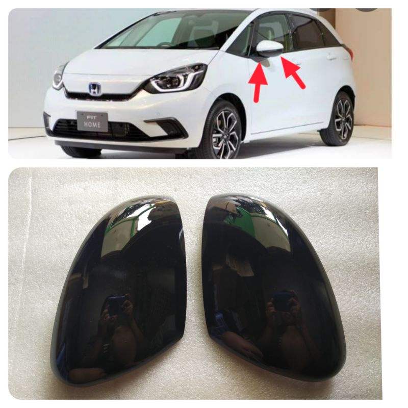 Cover Spion Tutup Spion Honda Jazz FIT 2021 Original Honda Kanan Hitam