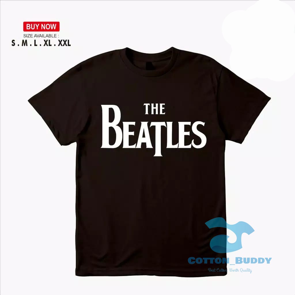 BAJU KAOS THE BEATLES BAND ROCK THE BEATLES KAOS DISTRO THE BEATLES