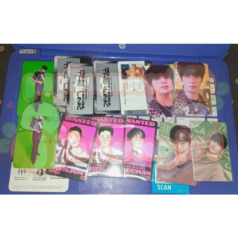 Official Photocard Doyoung Jaehyun Renjun Haechan Yuta Taeil Nct Lenti Ar Clip Id card Nature republ