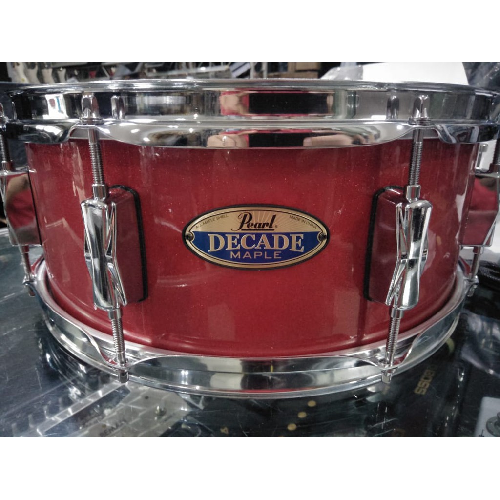 SNARE DRUM PEARL DECADE DMPC RED SPARKEL 711 MAPLE