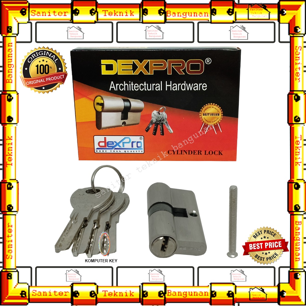 Silinder Cylinder Kunci Pintu Besar Komputer Key Dexpro