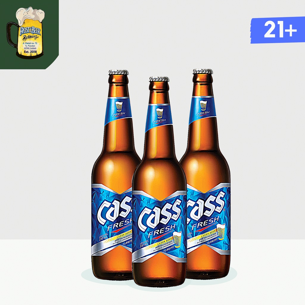 Jual Bir Korea Cass Fresh Lager 330 ml Bottle - Korean Beer | Shopee ...