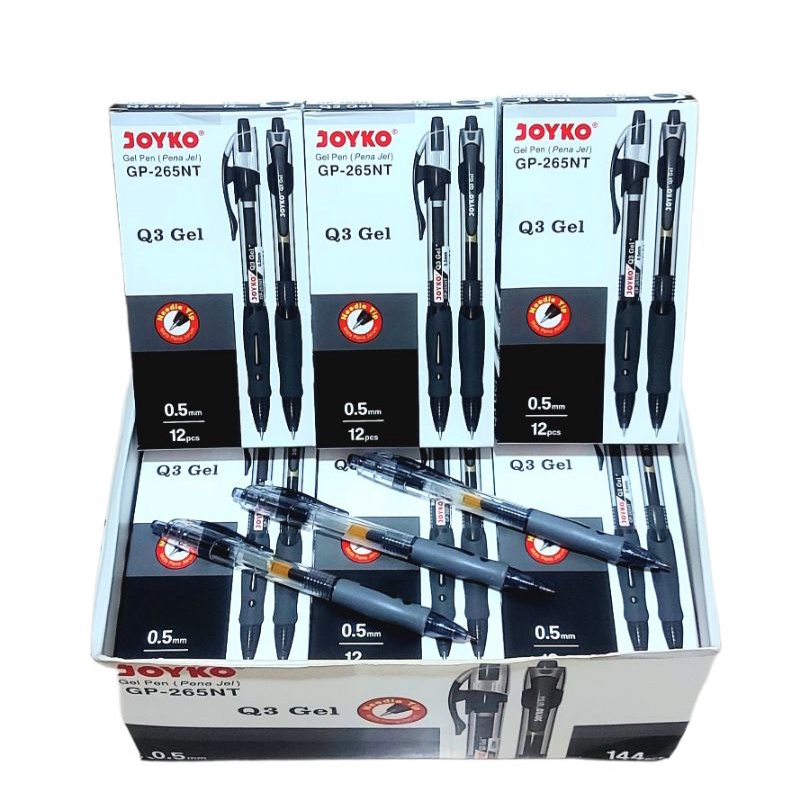 

Pulpen Gel QGel Q3 GEL JOYKO GP265NT 1 Pack isi 12 Pcs