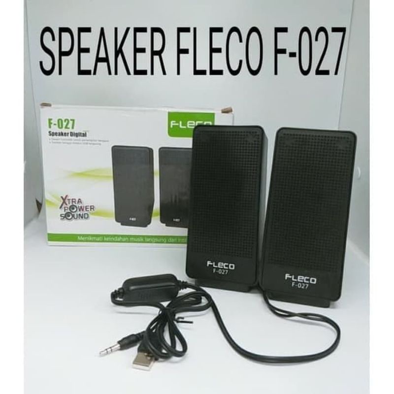 AUDIO PC KOMPUTER / SPEAKER KOMPUTER FLECO F-027 / SPEAKER LAPTOP/HP/KOMPUTER / SPEAKER PORTABLE