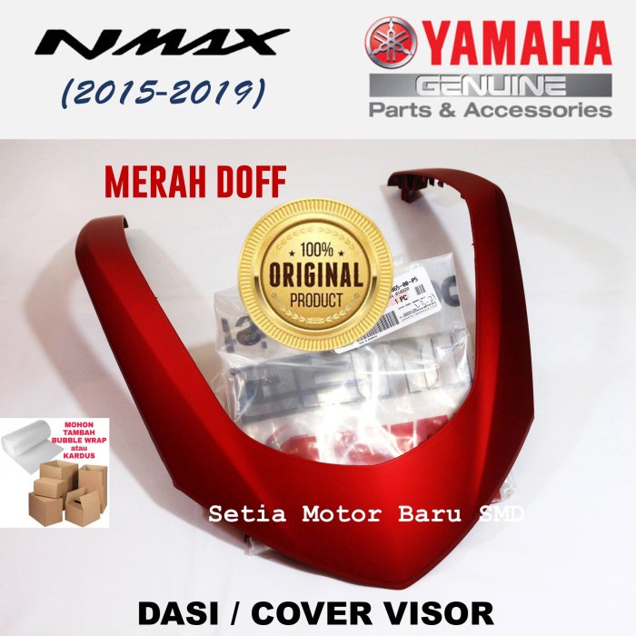 Dasi Alis Cover Front Visor Motor Yamaha Nmax Old N Max Lama 2DP Vva Merah Doff Asli Parts Original