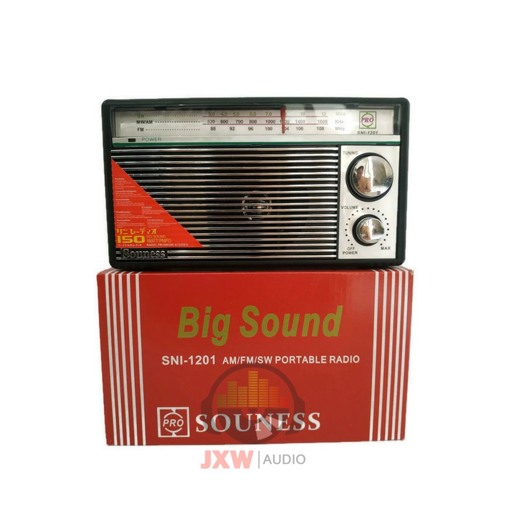 RADIO PORTABLE MURAH SOUNESS SNI 1201 / RADIO INTERNASIONAL SNI-1201 / RADIO JADUL 1201