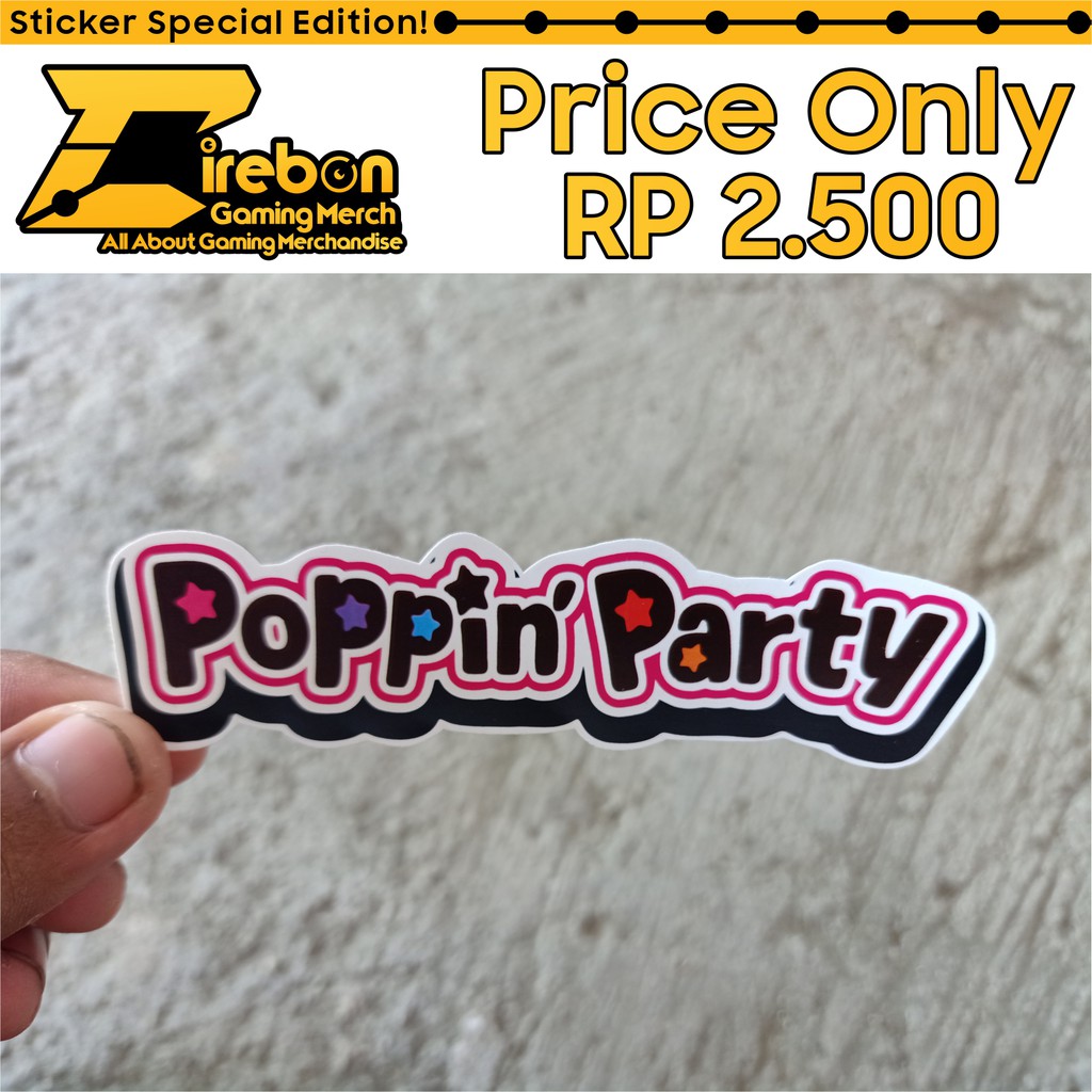 

Sticker Stiker BanG Dream Poppin Party
