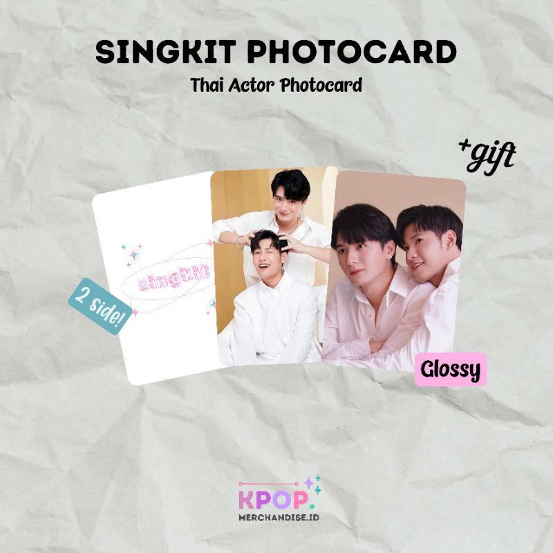SINGKIT PHOTOCARD THAI ACTOR COUPLE RAIKANTOPENI