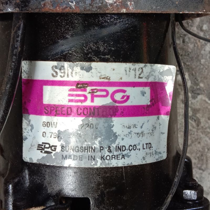 S.P.G Motor Gearbox Ac 60W 116Rpm