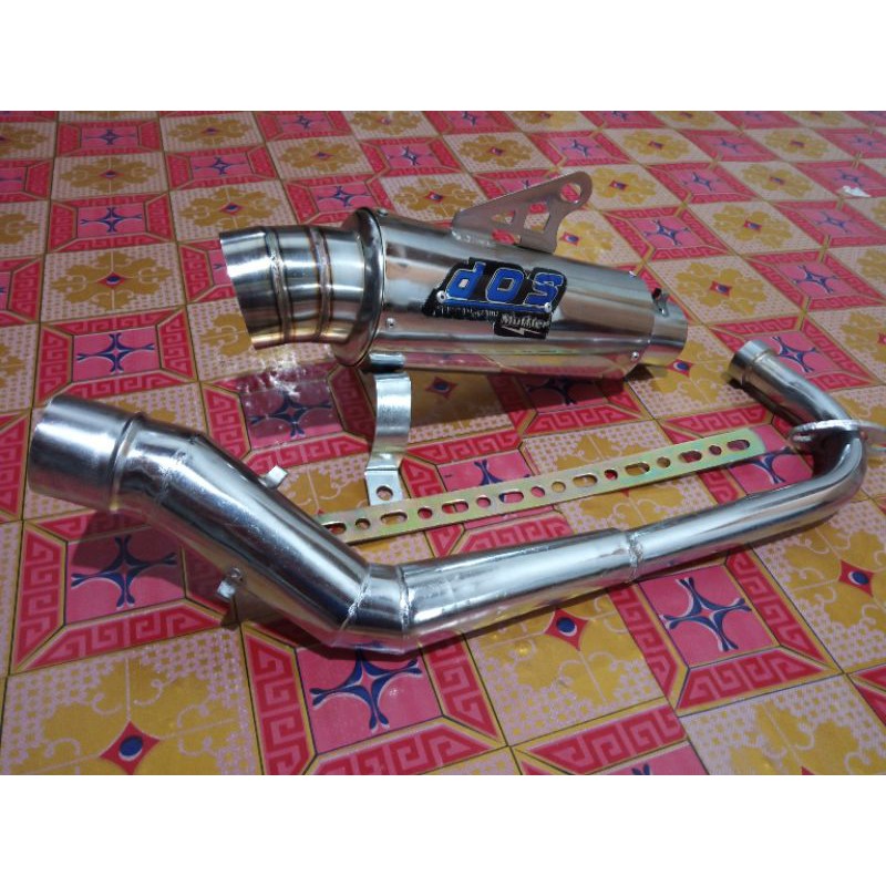 knalpot racing dos muffler  mio j mio m3 mio soul gt yamaha pino