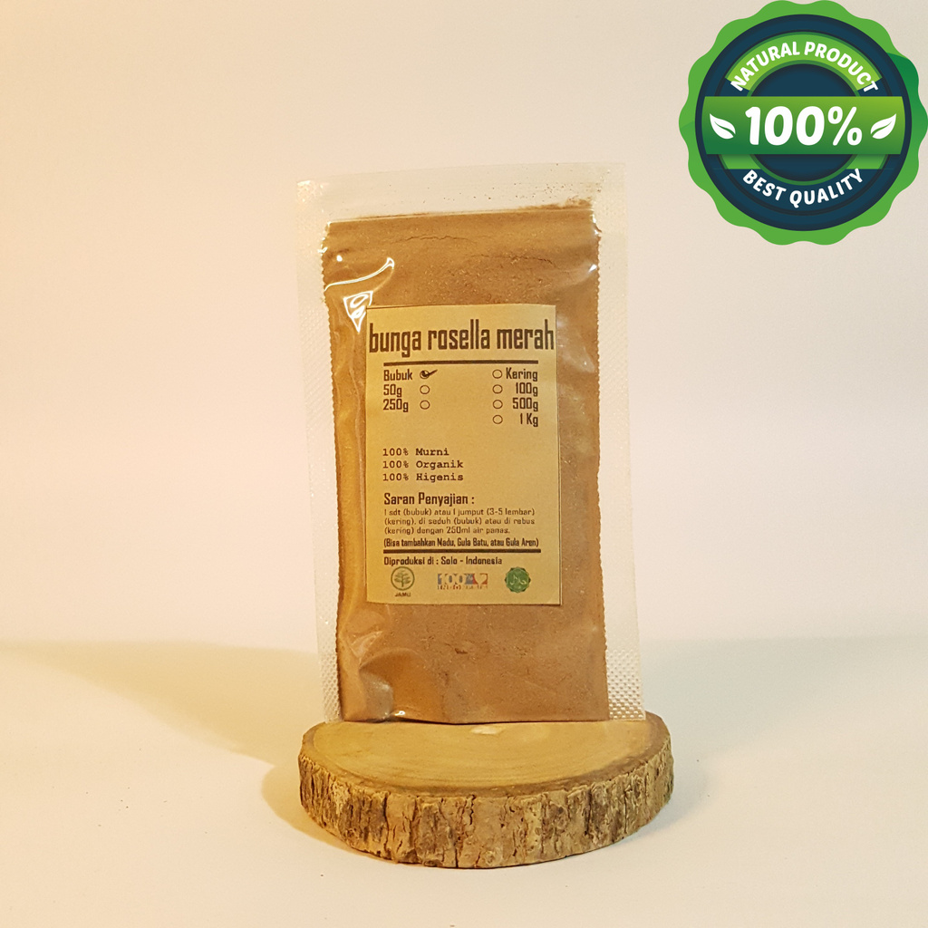 

BUNGA ROSELLA MERAH BUBUK 500gr- Hibiscus Sabdariffah - MURNI -