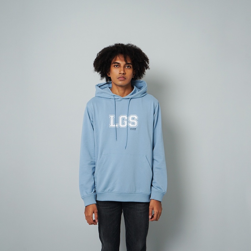 LGS Street - Logo Varsity Hoodie - Streetwear - Biru - Unisex - SH.10.R005.028