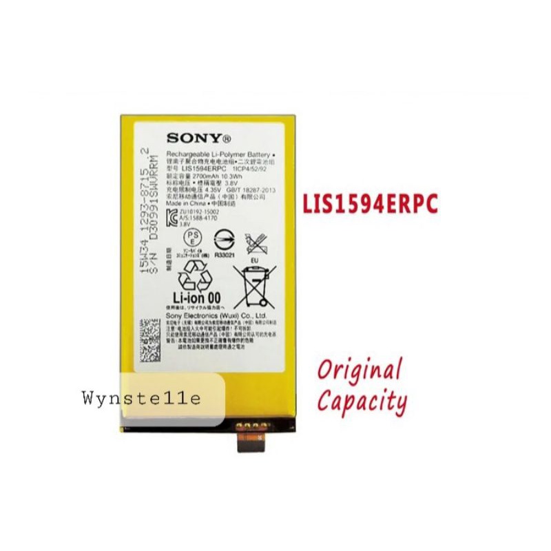 [ COD ] - Baterai SONY XPERIA Z5 COMPACT E5823 E5803 LIS1594ERPC Battery Batre Batu Batrei Tanam HP 