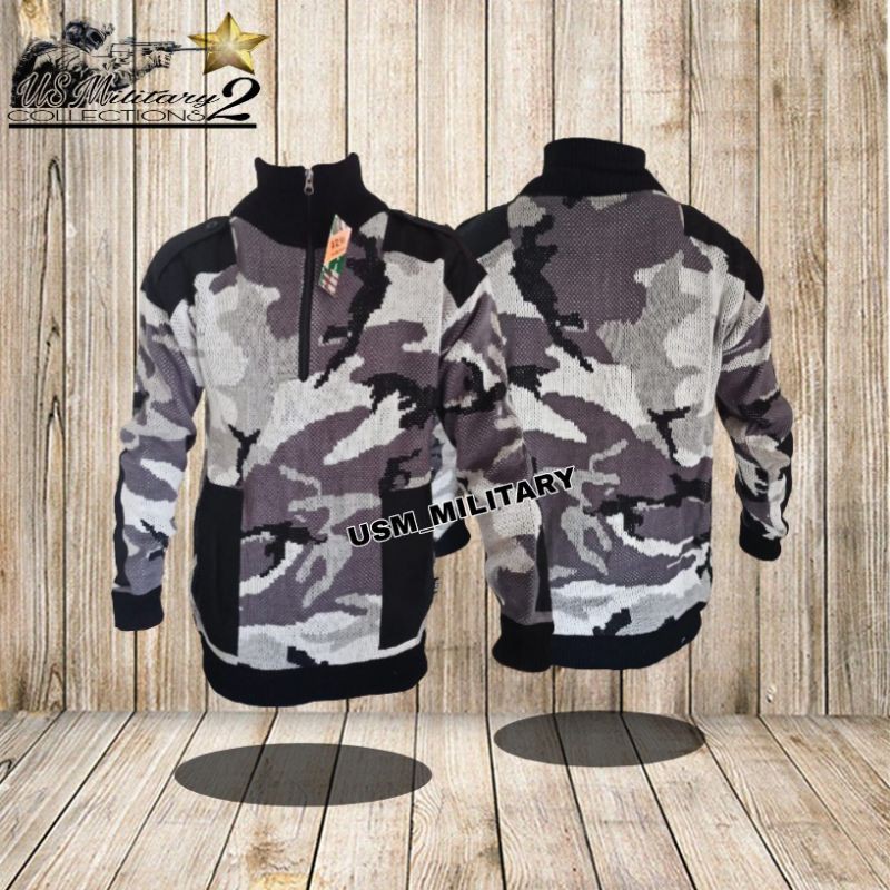 Sweater Rajut Loreng Salju / Sweater Rajut Pria/Wanita