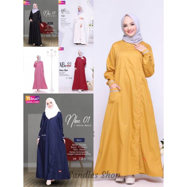 Gamis Nibras NBC 01, Nibras Gamis NBC 01, Gamis Toyobo Nibras Original