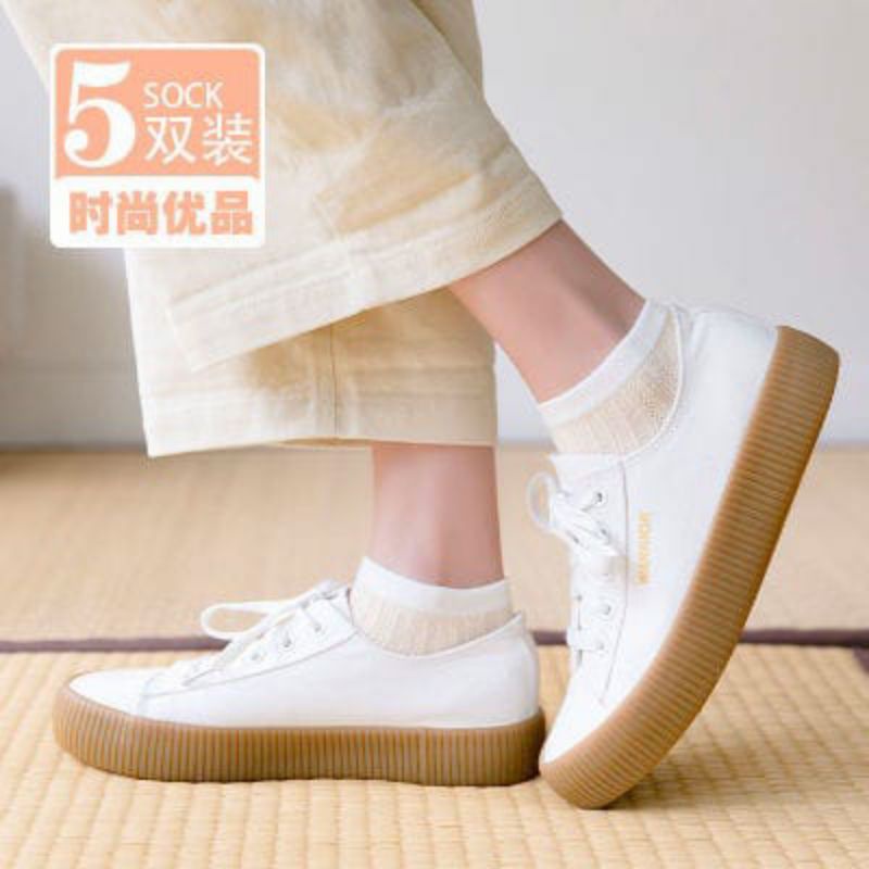 ~ PIYOSHI08 ~ Kaos Kaki Wanita Polos Warna Pastel / Ankle Socks Shabby Color Fashion Korea AF145