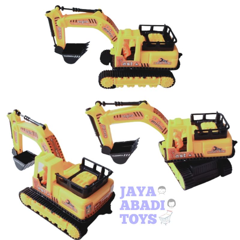 MAINAN MOBIL EXCAVATOR MINI KUNING