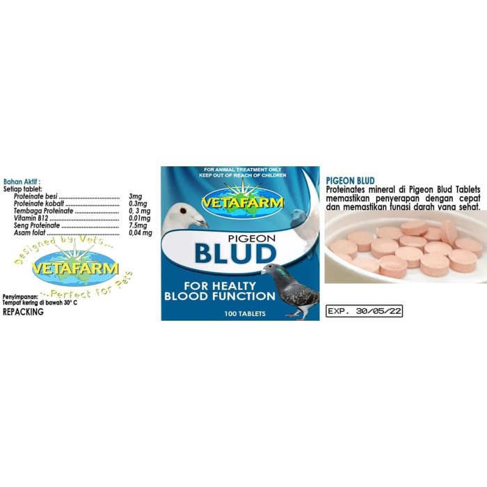 TABLET BLUD VETAFARM 10 TABLET