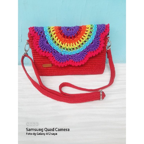 Tas Rajut Anak Rainbow