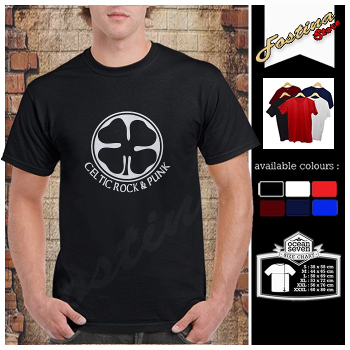 BAJU KAOS DISTRO PRIA WANITA Celtic Rock and Punk