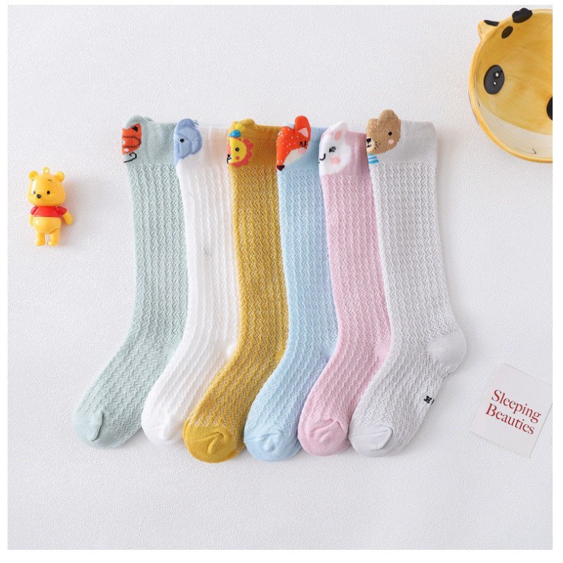 Kaos Kaki Korea Jaring NEW 0-2 tahun Animal Bayi / Anak Lucu Panjang Premium  MB LC VC