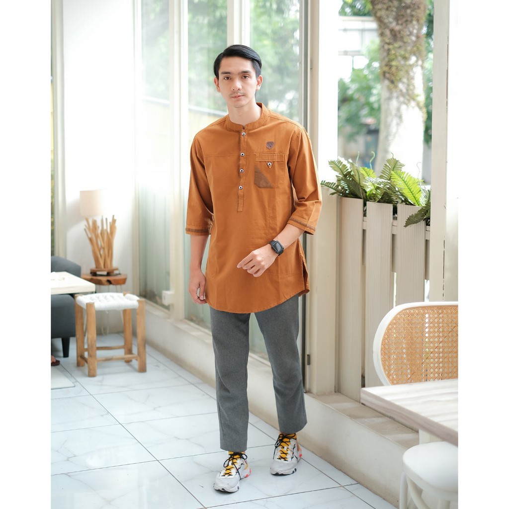 BAJU KOKO PRIA DEWASA QURTA EXLUSIVE CASUAL 3/4 / QURTA POLOS PRIA DEWASA