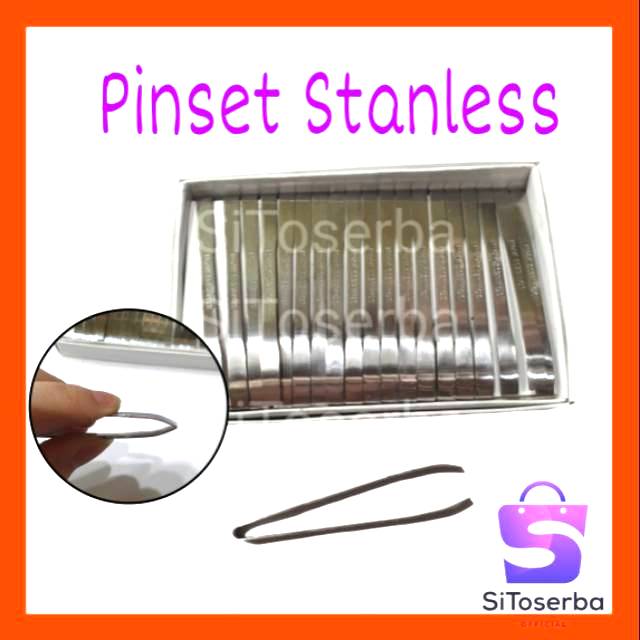 PINSET STAINLESS JEPANG BAGUS - PENJEPIT SERBAGUNA - PENCABUT BULU STAINLESS STEEL