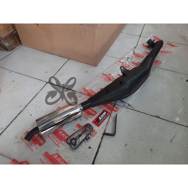 KNALPOT AHM MALAYSIA SATRIA 120 2 TAK - FORCE 1 F1ZR knalpot ahm original malaysia