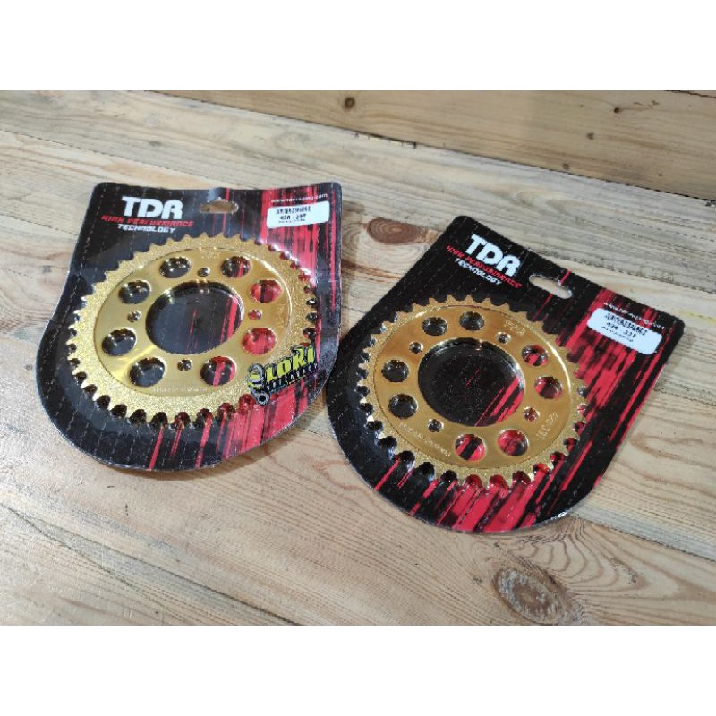 Gir Gear Belakang TDR Gold Yamaha Jupiter Rxking Fizr F1zr 428 33 34 35 36 37 38 39 40 41-1