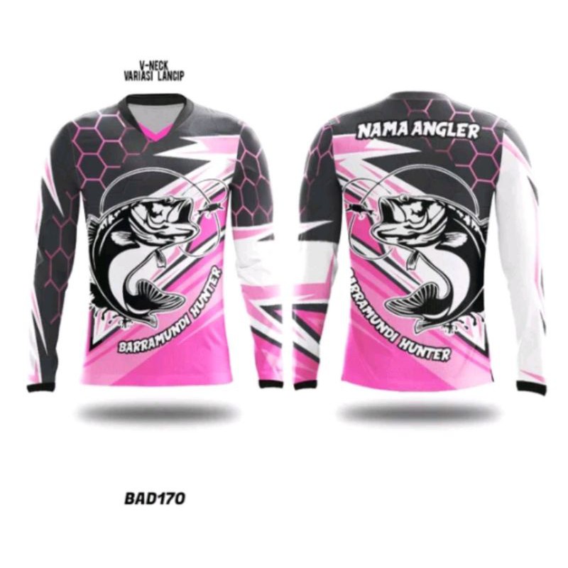 Kaos Baju Jersey Mancing Mania Custom Ekstrim Sport Fishing Casting Popping Barramundi