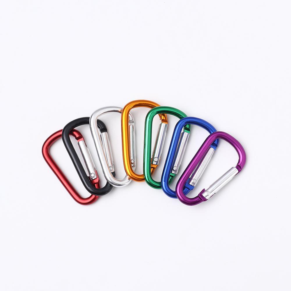 Top5/10pcs Gesper Panjat Baru 7-warna Aluminium Safety Alloy Carabiner