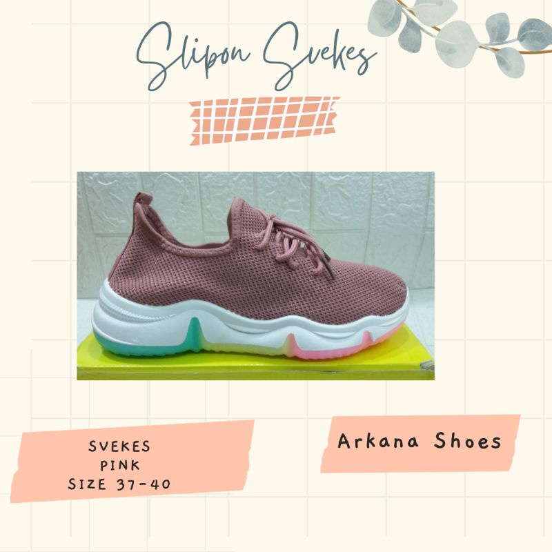 SVEKES SEPATU TALI PINK