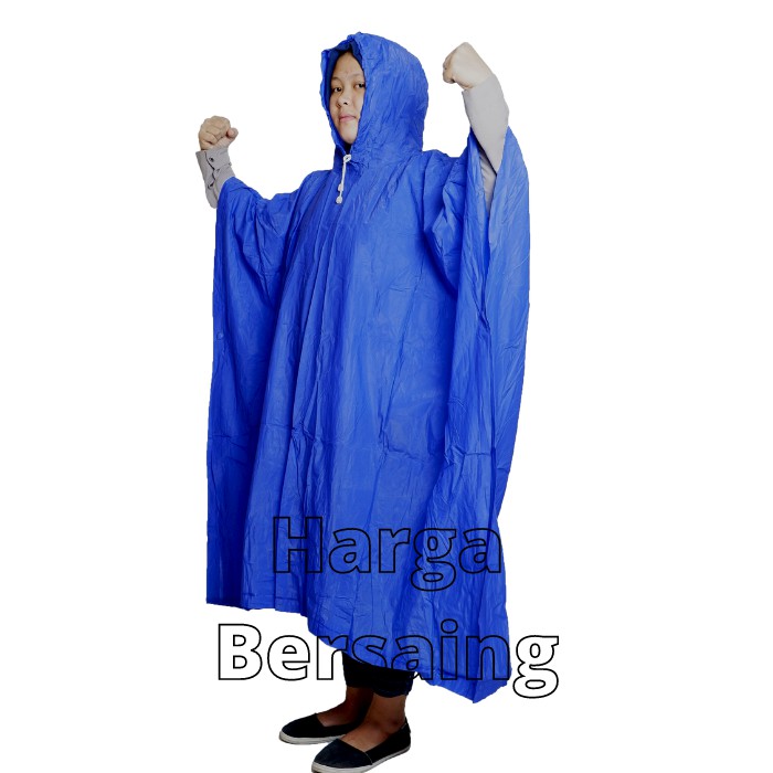 Jas Hujan Model Poncho Kalong Lebar Gajah MEDIUM 210 - Raincoat Mantel Hujan Ponco Kalong Kelelawar Lebar Murah Laku