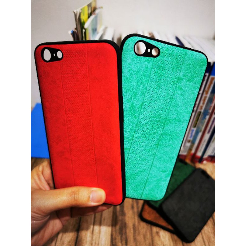 Softcase Leather Kulit Karpet IPH 5/6/7/7 PLUS/8 PLUS/OPPO A71