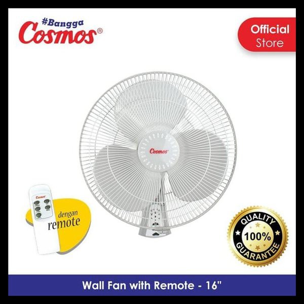 (PENGIRIMAN KHUSUS JNT/DLL) Kipas Angin Dinding Cosmos WFCR With REMOTE / Wall Fan 16 inch