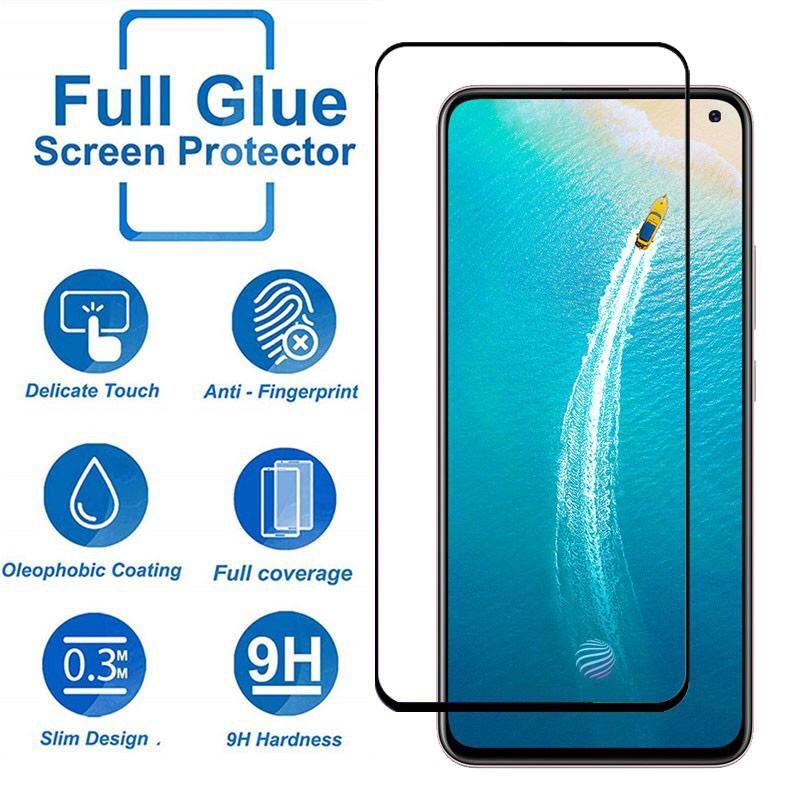 Tempered Glass Full Vivo V19 Pro Y21 Y21s Y53s Y11s Y20Se Y51a V21 V21Se Tg