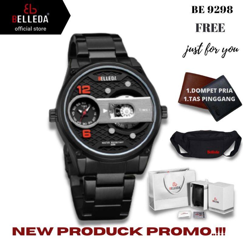 BELLEDA 9008 Jam Tangan Pria  Jam Tangan Rantai Jam Tangan Rantai ORIGINAL