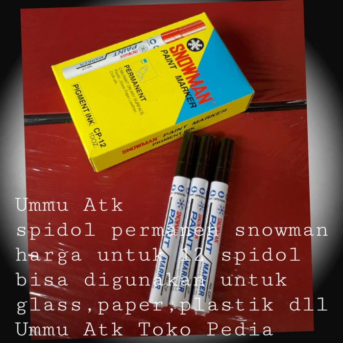 

Update Paint Maker Snowman Permanent Cp-12. Bagus