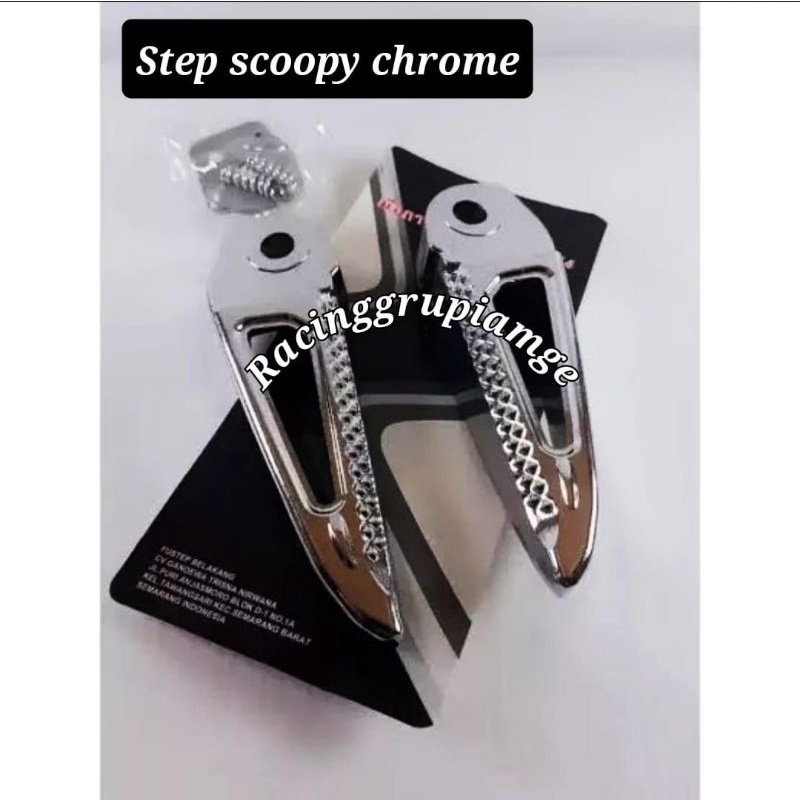 Step Injakan Crome Honda Matic Scoopy Chrome