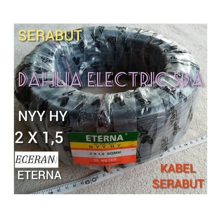 KABEL SERABUT NYYHY 2X1.5 ETERNA ECERAN