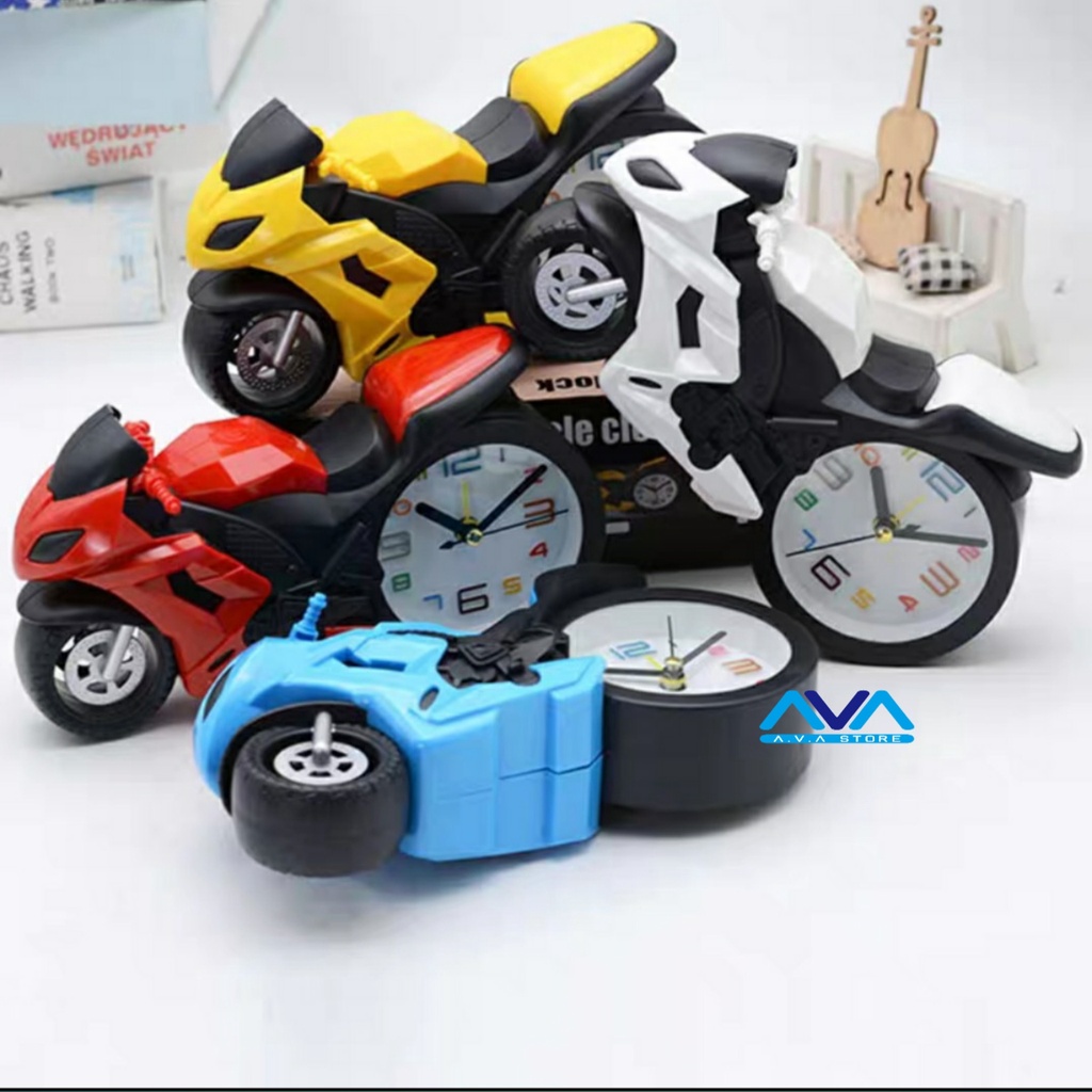 Jam Weker Alarm Moto GP Terbaru - Jam Beker Murah - Jam Weker Polos
