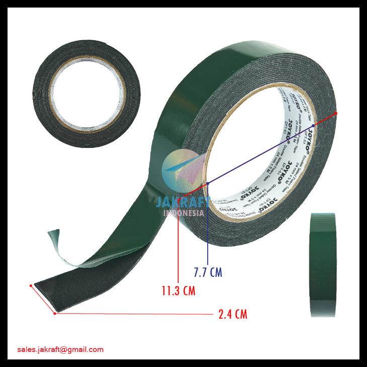 

Double Tape Busa Foam Joyko Dft-51 Hitam 1" Inch 24 Mm X 5 Meter Kode 316