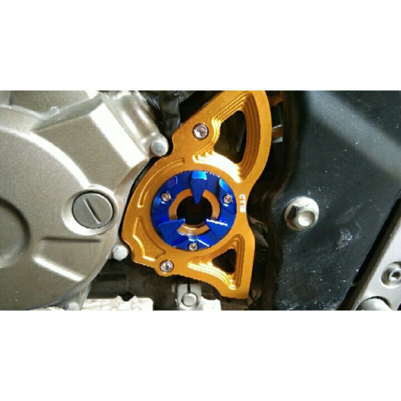 tutup Gear depan CNC variasi motor vixion old, vixion new, xabre, R15, mx king