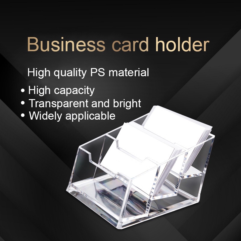 

5PcsStand Kartu Nama Akrilik / Tempat Name Card Acrylic Holder Kotak