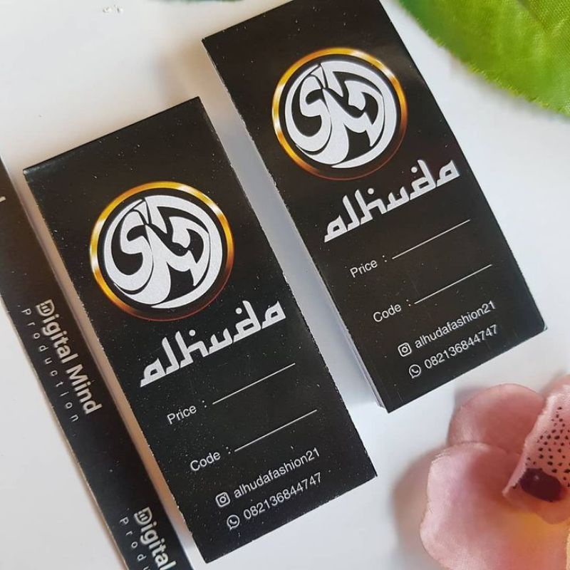 

hang tag label baju UK 4X7 Label Hang Tag Baju Custom, Label Baju Custom, Hangtag Baju, Hangtag bonus tali free desain