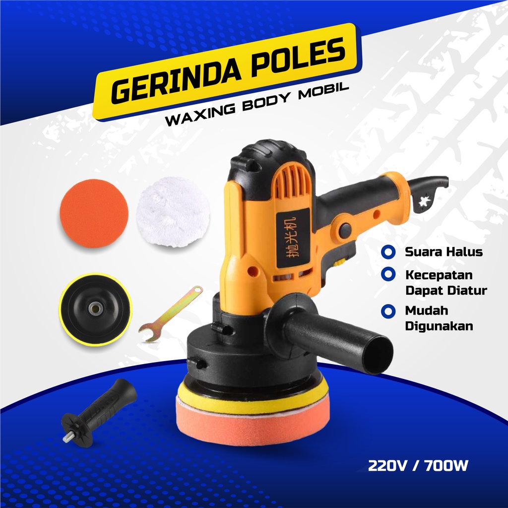 Gerinda Poles Body Mobil Waxing Machine Poles Body Mobil 220V 700W Poles Mobil